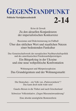 GegenStandpunkt 2-14 von GegenStandpunkt Verlag München