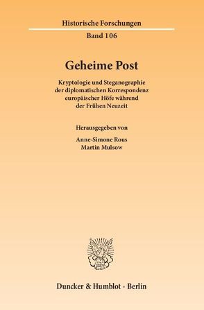Geheime Post. von Mulsow,  Martin, Rous,  Anne-Simone