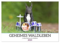 Geheimes Waldleben (Wandkalender 2024 DIN A2 quer), CALVENDO Monatskalender von Süss,  Sylvia