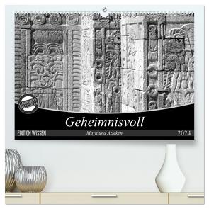 Geheimnisvoll – Maya und Azteken (hochwertiger Premium Wandkalender 2024 DIN A2 quer), Kunstdruck in Hochglanz von Flori0,  Flori0
