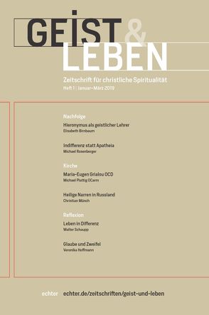 Geist & Leben 1/2019 von Benke,  Christoph