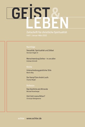 Geist & Leben 1/2022 von Benke,  Christoph