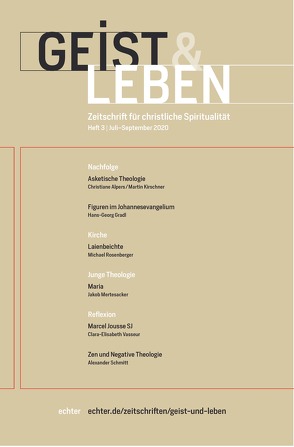 Geist & Leben 3/2020 von Benke,  Christoph