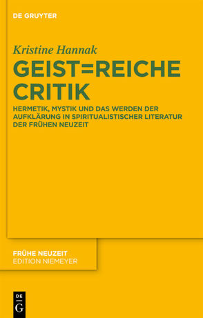 Geist=reiche Critik von Hannak,  Kristine