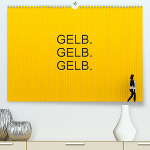 Gelb. Gelb. Gelb. (Premium, hochwertiger DIN A2 Wandkalender 2022, Kunstdruck in Hochglanz) von Matschek,  Gerd
