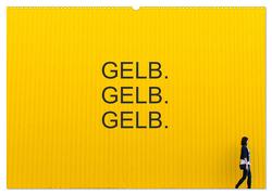 Gelb. Gelb. Gelb. (Wandkalender 2024 DIN A2 quer), CALVENDO Monatskalender von Matschek,  Gerd