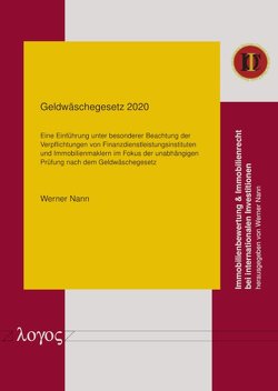 Geldwäschegesetz 2020 von Nann,  Werner