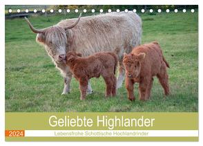 Geliebte Highlander (Tischkalender 2024 DIN A5 quer), CALVENDO Monatskalender von Sixt,  Marion