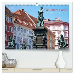 Geliebtes Graz. Schmuckstück und Herzensstadt (hochwertiger Premium Wandkalender 2024 DIN A2 quer), Kunstdruck in Hochglanz von Stanzer,  Elisabeth