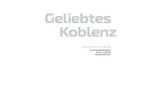 Geliebtes Koblenz von Hofmann-Göttig,  Joachim