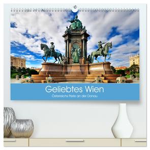 Geliebtes Wien. Österreichs Perle an der Donau (hochwertiger Premium Wandkalender 2024 DIN A2 quer), Kunstdruck in Hochglanz von Stanzer,  Elisabeth