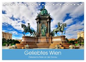 Geliebtes Wien. Österreichs Perle an der Donau (Tischkalender 2024 DIN A5 quer), CALVENDO Monatskalender von Stanzer,  Elisabeth