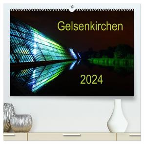 Gelsenkirchen 2024 (hochwertiger Premium Wandkalender 2024 DIN A2 quer), Kunstdruck in Hochglanz von Grau,  Anke