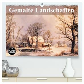 Gemalte Landschaften (hochwertiger Premium Wandkalender 2024 DIN A2 quer), Kunstdruck in Hochglanz von Stanzer,  Elisabeth