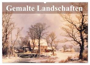 Gemalte Landschaften (Wandkalender 2024 DIN A2 quer), CALVENDO Monatskalender von Stanzer,  Elisabeth