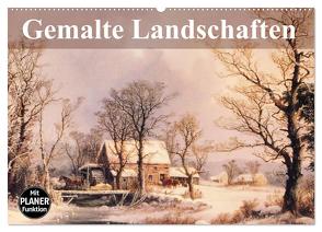 Gemalte Landschaften (Wandkalender 2024 DIN A2 quer), CALVENDO Monatskalender von Stanzer,  Elisabeth