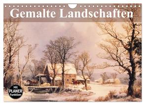 Gemalte Landschaften (Wandkalender 2024 DIN A4 quer), CALVENDO Monatskalender von Stanzer,  Elisabeth