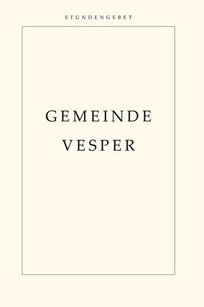 Gemeindevesper von Pfeifer,  Michael