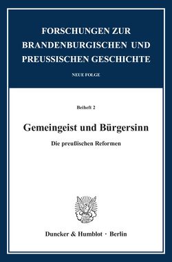 Gemeingeist und Bürgersinn. von Sösemann,  Bernd