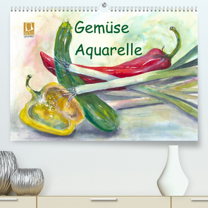 Gemüse Aquarelle (Premium, hochwertiger DIN A2 Wandkalender 2022, Kunstdruck in Hochglanz) von Krause,  Jitka