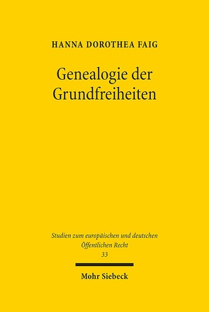 Genealogie der Grundfreiheiten von Faig,  Hanna Dorothea