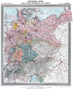General-Karte Deutsches Reich – DEUTSCHLAND – um 1903 [gerollt] von Handtke,  Friedrich, Rockstuhl,  Harald