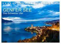 GENFER SEE Das Schweizer Ufer (Tischkalender 2024 DIN A5 quer), CALVENDO Monatskalender von Dieterich,  Werner