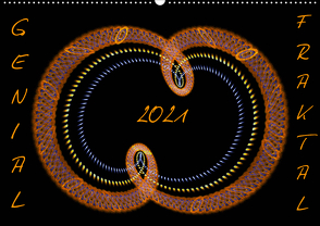 GENIAL FRAKTAL (Wandkalender 2021 DIN A2 quer) von r.gue.