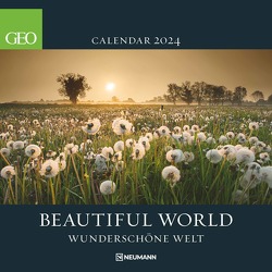 GEO Beautiful World 2024 – Wand-Kalender – Natur-Kalender – Broschüren-Kalender – 30×30 – 30×60 geöffnet