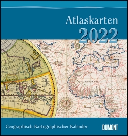 Geographisch-Kartographischer Kalender 2022 – Atlaskarten – Wand-Kalender mit historischen Landkarten – 45 x 48 cm