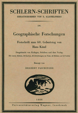 Geographische Forschungen von Paschinger,  Herbert