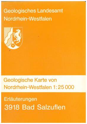 Geologische Karten von Nordrhein-Westfalen 1:25000 / Bad Salzuflen von Deutloff,  Otfried, Jäger,  Bertold, Knauff,  Wolfgang, Michel,  Gert, Will,  Karl H