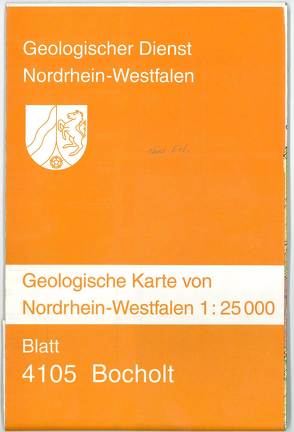 Geologische Karten von Nordrhein-Westfalen 1:25000 / Geologische Karten von Nordrhein-Westfalen 1 : 25000 von Jansen,  Fritz