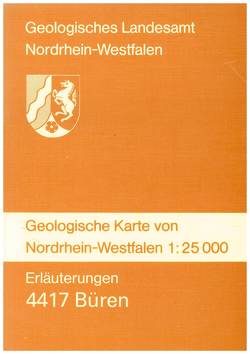 Geologische Karten von Nordrhein-Westfalen 1:25000 / Büren von Erkwoh,  Frank D, Hiß,  Martin, Jäger,  Bertold, Michel,  Gert, Vieth-Redemann,  Angelika