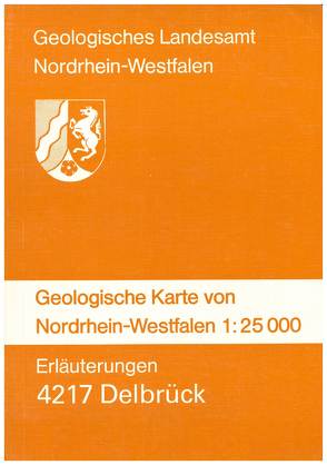 Geologische Karten von Nordrhein-Westfalen 1:25000 / Delbrück von Dahm-Arens,  Hildegard, Michel,  Gert, Rehagen,  Hans W, Skupin,  Klaus, Vogler,  Hermann