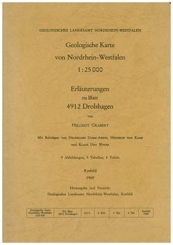 Geologische Karten von Nordrhein-Westfalen 1:25000 / Drolshagen von Dahm-Arens,  Hildegard, Grabert,  Hellmut, Kamp,  Heinrich von, Weyer,  Klaus U