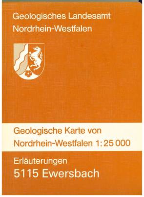 Geologische Karten von Nordrhein-Westfalen 1:25000 / Ewersbach von Reinhardt,  Manfred, Suchan,  Karl H, Thünker,  Michael, Vieth-Redemann,  Angelika, Wilder,  Heinz