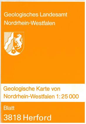 Geologische Karten von Nordrhein-Westfalen 1:25000 / Herford von Deutloff,  Otfried, Dubber,  Hans J, Jäger,  Bertold, Michel,  Gert, Vieth-Redemann,  Angelika