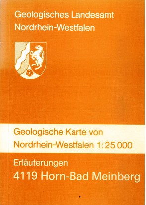 Geologische Karten von Nordrhein-Westfalen 1:25000 / Horn-Bad Meinberg von Dubber,  Hans J, Farrenschon,  Jochen, Heuser,  Heinrich, Michel,  Gert