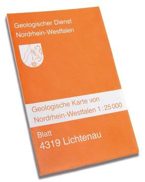 Geologische Karten von Nordrhein-Westfalen 1:25000 / Lichtenau von Friedlein,  Volker