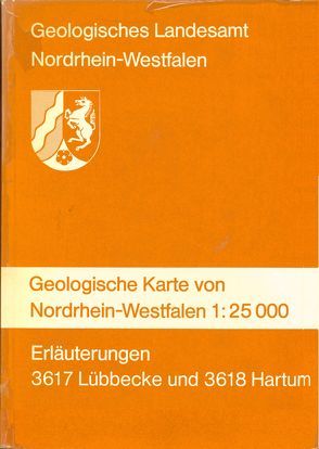 Geologische Karten von Nordrhein-Westfalen 1:25000 / Lübbecke / Hartum von Michel,  Gert, Rehagen,  Hans W, Wortmann,  Heinrich