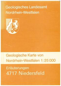 Geologische Karten von Nordrhein-Westfalen 1:25000 / Niedersfeld von Bastin,  Horst A, Grünhagen,  Heinz, Kamp,  Heinrich von, Leuteritz,  Klaus