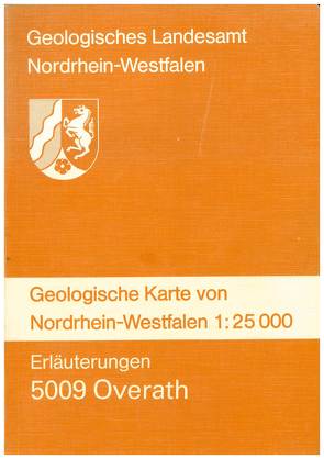Geologische Karten von Nordrhein-Westfalen 1:25000 / Overath von Bastin,  Horst A, Hilden,  Hanns D, Jux,  Engelbert, Jux,  Ulrich
