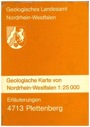 Geologische Karten von Nordrhein-Westfalen 1:25000 / Plettenberg von Kamp,  Heinrich von, Reinhardt,  Manfred, Scherp,  Adalbert, Ziegler,  Willi