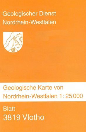 Geologische Karten von Nordrhein-Westfalen 1:25000 / 3819 Vlotho von Deutloff,  Otfried, Farrenschon,  Jochen