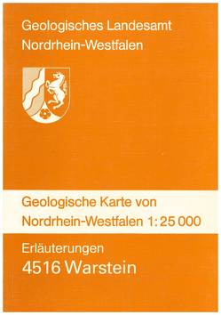 Geologische Karten von Nordrhein-Westfalen 1:25000 / Warstein von Clausen,  Claus D, Erkwoh,  Frank D, Kamp,  Heinrich von, Leuteritz,  Klaus, Rehagen,  Hans W
