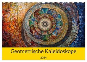 Geometrische Kaleidoskope (Wandkalender 2024 DIN A2 quer), CALVENDO Monatskalender von Switzerland,  Bonheur18