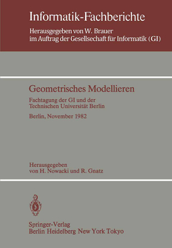 Geometrisches Modellieren von Gnatz,  R., Nowacki,  H.