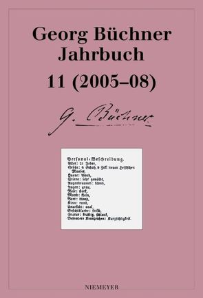 Georg Büchner Jahrbuch / 2005-2008 von Borgards,  Roland, Georg Büchner Gesellschaft, Köhring,  Esther