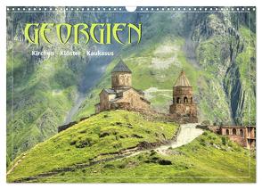 Georgien – Kirchen Klöster Kaukasus (Wandkalender 2024 DIN A3 quer), CALVENDO Monatskalender von Stamm,  Dirk